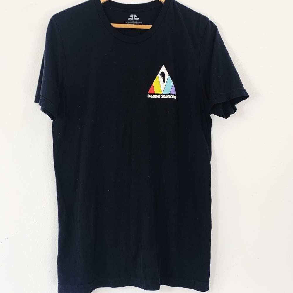 Imagine Dragons 2018 Tour Graphic Oversized Short Sleeve Tee Shirt Size Small
